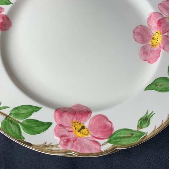 Set of 2 VTG Franciscan DESERT ROSE 10 1/2โ dinner plates 1953 to 1958 design - Picture 9 of 10